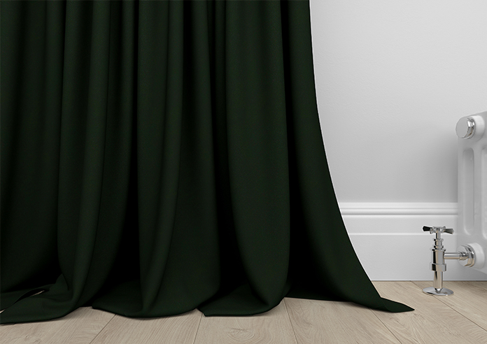Faux Suede, Bottle Green - Made to Measure Curtains - Image 6